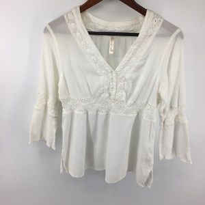 Aventura White Crocheted Top